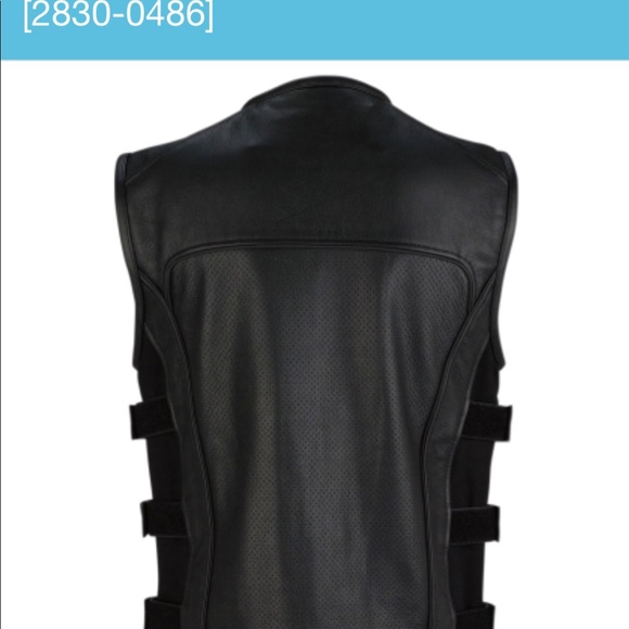 Men’s Leather Vest - Picture 2 of 4